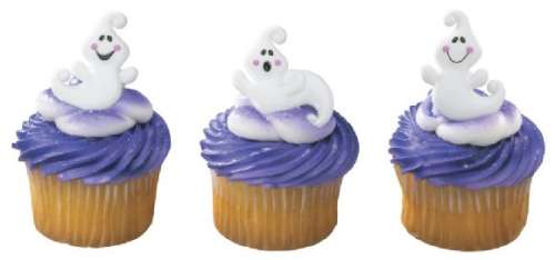 Friendly Ghost Cupcake Rings - Click Image to Close